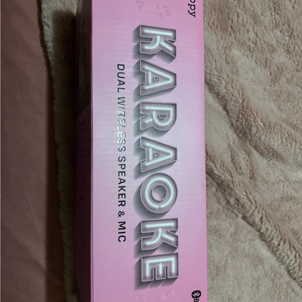 Pink Karaoke Dual Wireless Speaker & Mic